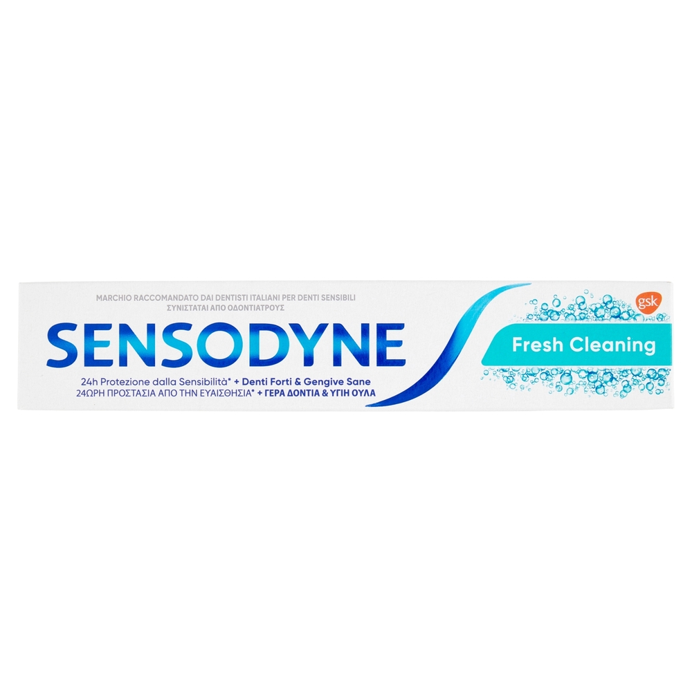 Sensodyne Dentifricio Fresh Cleaning per Denti Sensibili Gengive Sane Gusto Mentolato 75 ml